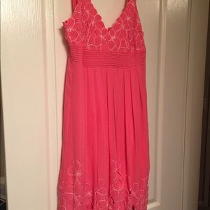 Antonio Melani pink floral dress size 12